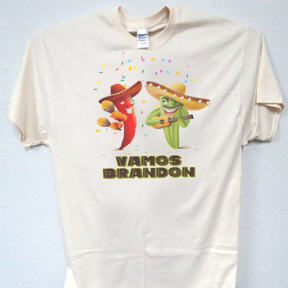 VAMOS BRANDON, POLITICAL FUNNY MENS TEE & TANKS ALL SIZES T-1979